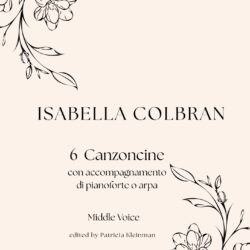 ISABELLA COLBRAN- 6 CANZONCINE (FRENCH TEXTS)